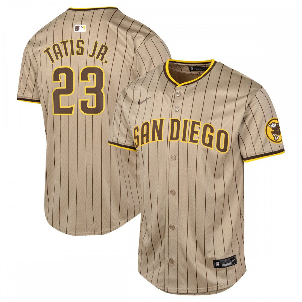 Fernando Tatis Jr. San Diego Padres Youth Alternate Limited Player Jersey - Sand-Pro Kit Vault | Brand New 26/27 Sports Jerseys